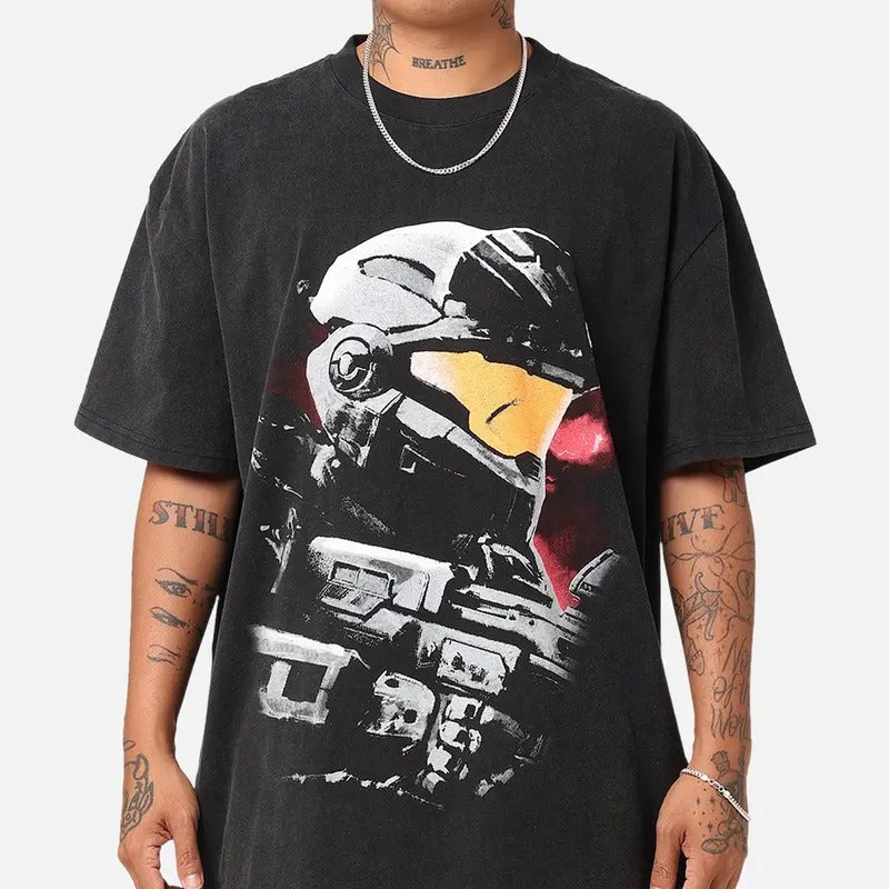 Goat Crew X Halo Halo Reach T-Shirt Trending Movie T shirt Vintage 90s T-shirt gift for Movie fans gift for him gift for...