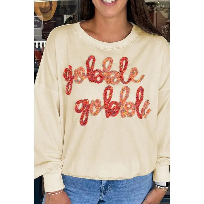 Gobble Gobble Apricot Sweatshirt T-Shirts, Hoodie | UrbanDripWear.com