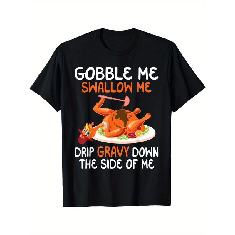 Gobble Me Swallow Me - Thanksgiving Turkey Autumn Holiday T-Shirt made in usa Hoodie, Sweatshirt | UrbanDripWear.com