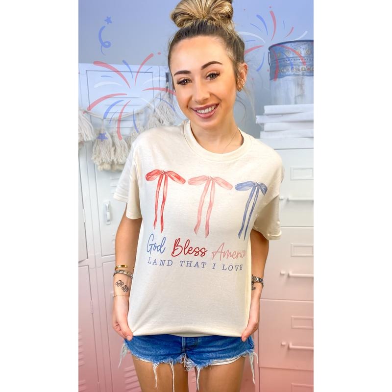 God Bless America Land That I Love Graphic T-Shirt Hoodie, Sweatshirt | UrbanDripWear.com
