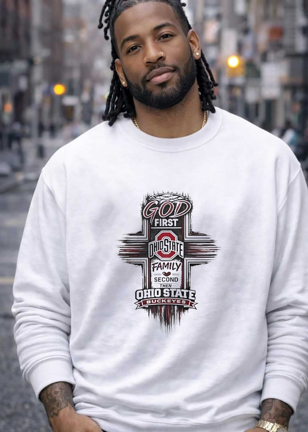 God First Ohio State Family Second then Buckeyes T-Shirt