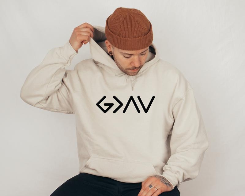 God Is Greater Than The Highs And Lows Sweatshirt Christian Hoodie Bible Jesus Lover Gift Faith Sweatshirt Jesus Shirt...