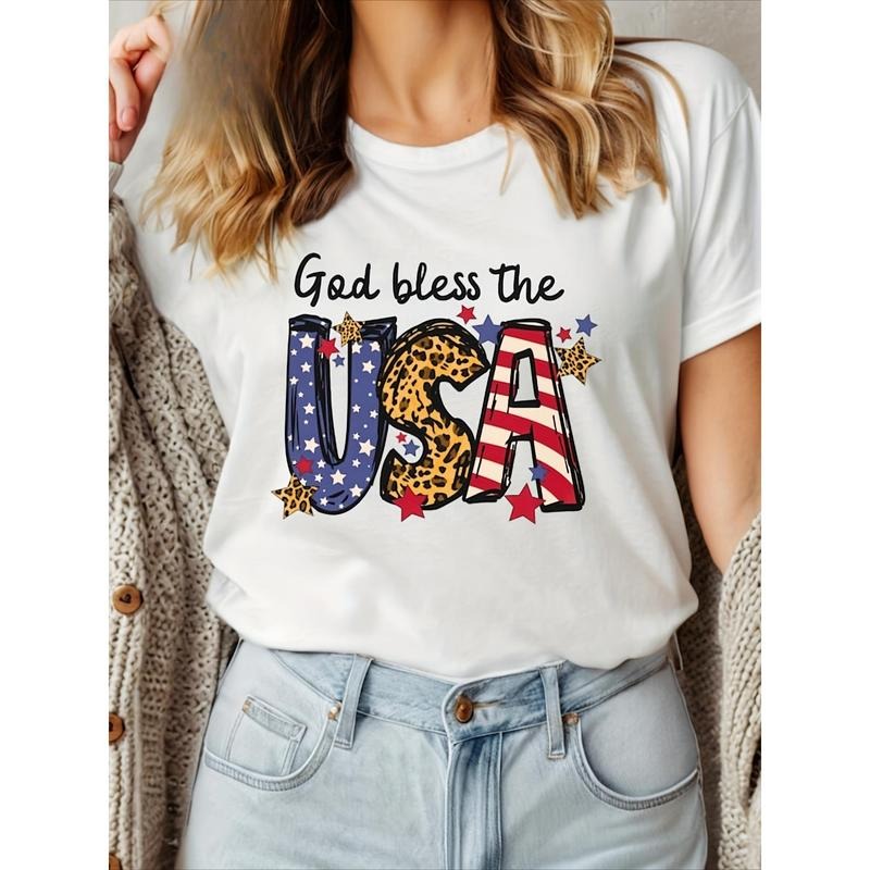 God Occasion & Use Bless The Usa Design T-Shirt, Patriotic American Flag Tee, 4Th Of July Shirt, America Shirt,...
