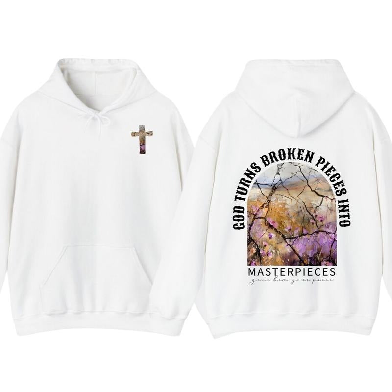 God Turns Broken Pieces Into Masterpieces Christian Tops T Shirt, Hoodie