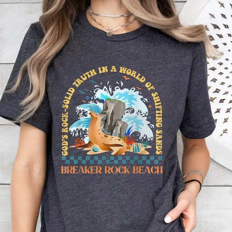 God's Rock-Solid Retro Breaker Rock Beach VBS 2024 Christian Shirt, Vacation Bible School Shirt, God's Rock Sold Shirt...
