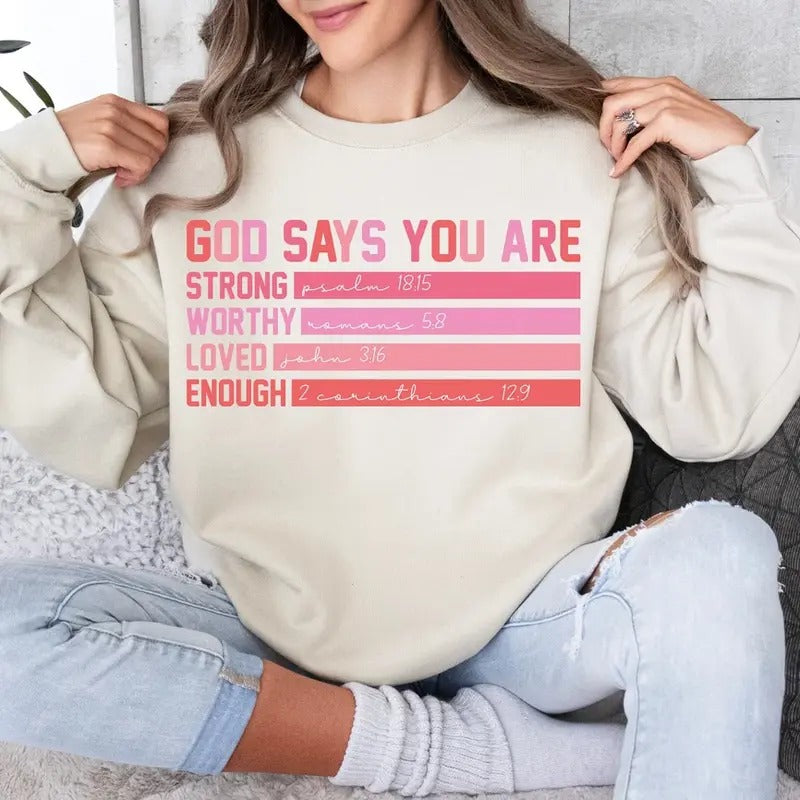 God says you are Valentine Shirt, Jesus valentine , valentine doodle, christian valentine , valentine bible verse ,...