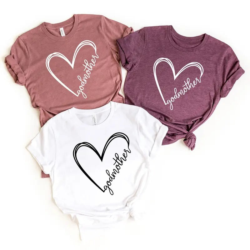 Godmother Shirt,Shirt for Godmother,Gift for Godmother, Godmother Gift, Christmas Gift for Godmother,Mothers Day Gift For...