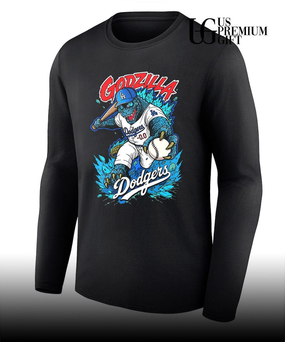 Godzilla 2026 Los Angeles Dodgers baseball shirt