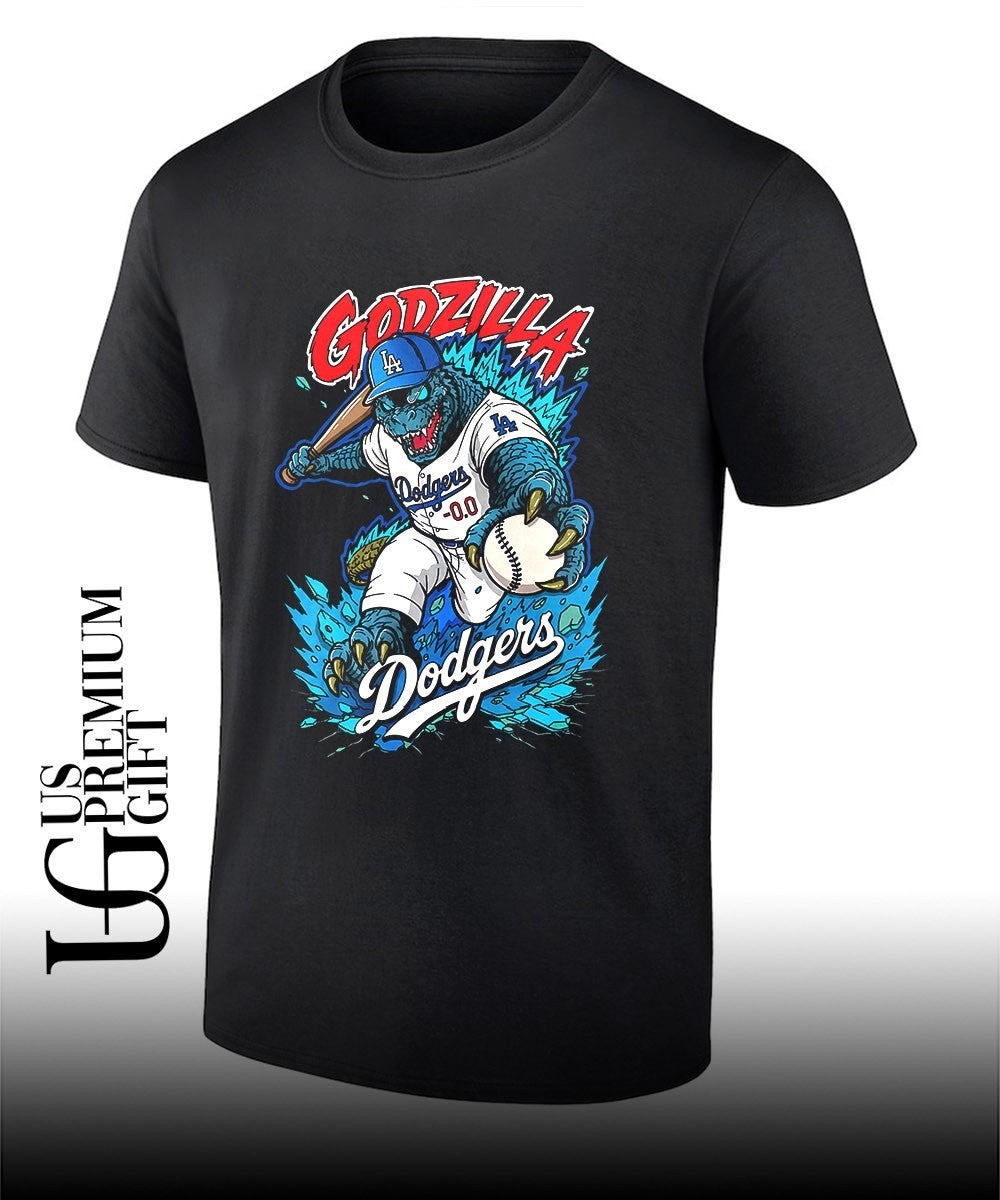 Godzilla 2026 Los Angeles Dodgers baseball shirt