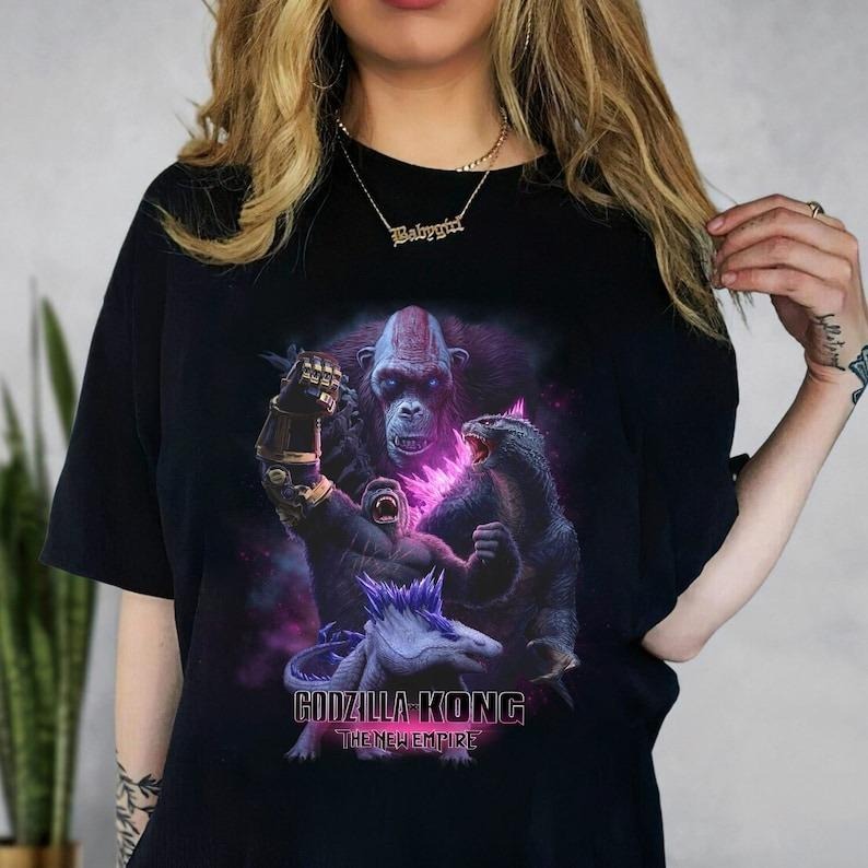 Godzilla X Kong The New Empire 2024 Shirt, Godzilla X Kong Shirt, Godzilla Movie Shirt, Godzilla Movie 2024 Shirt Hoodie,...