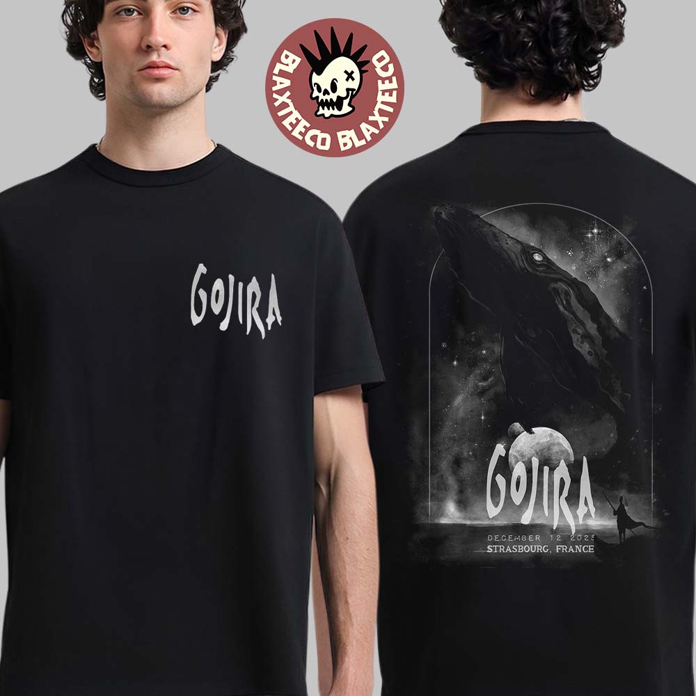 Gojira Strasbourg France 2025 Event Poster At Zenith de Strasbourg Europe On December 12 2025 Two Sided T-Shirt