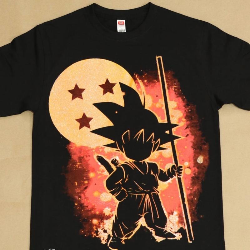 Goku con esfera T-shirt Cotton Black Casual Hoodie, Sweatshirt | UrbanDripWear.com
