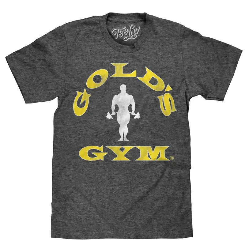 Gold's Gym Strongman Logo T-Shirt - Gray Hoodie, Sweatshirt | UrbanDripWear.com