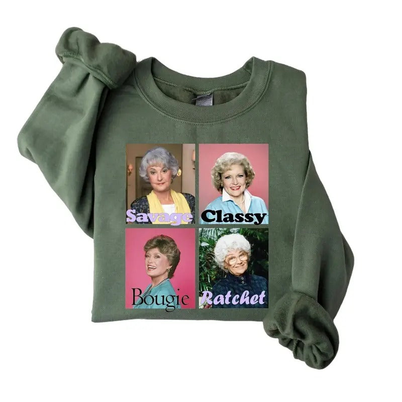 Golden Warhol Girls Sweatshirt, Blanche Shirt, Dorothy Shirt, The Golden Girls Tee Hoodie | UrbanDripWear.com