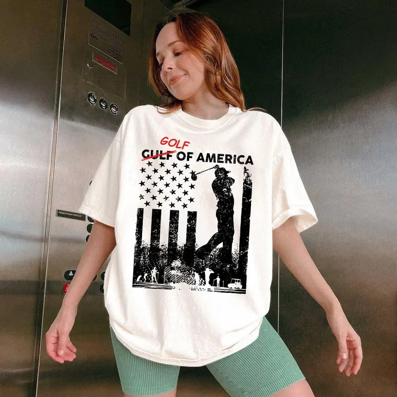 Golf of America Trump T-Shirt, Sweatshirt Funny Trummp Hoodie, Truump 2025 shirt, America Shirt | UrbanDripWear.com