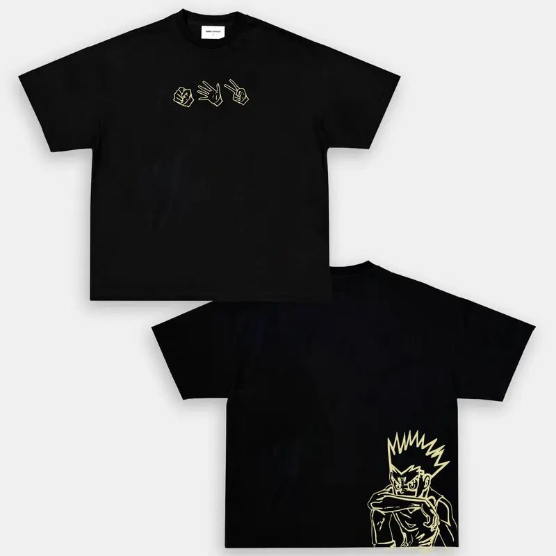 Gon Hoodie-HxH Anime Double Printed Vintage Oversized Unisex Oversize Anime Manga Heavyweight Cotton T-shirt, Gift For...