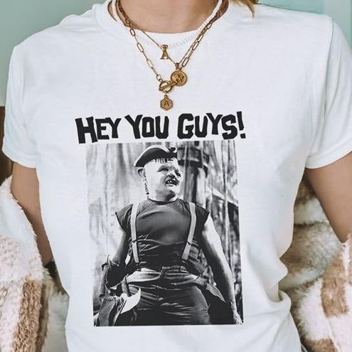 Gooniess Lovers Movie Shirt Sloth Hey You Guy Shirt Hoodie, Sweatshirt | UrbanDripWear.com