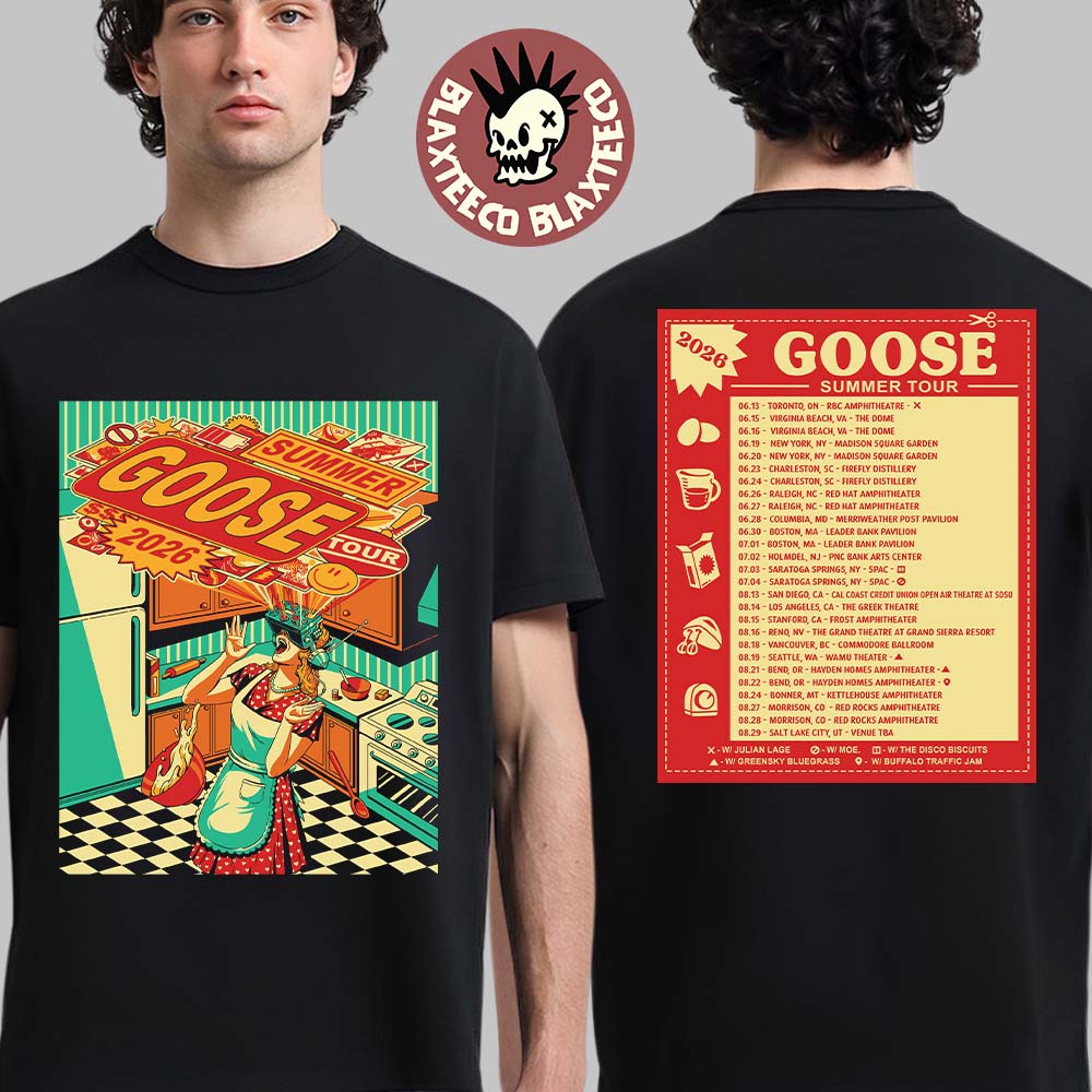 Goose Summer Tour 2026 North America City Dates Two Sided T-Shirt