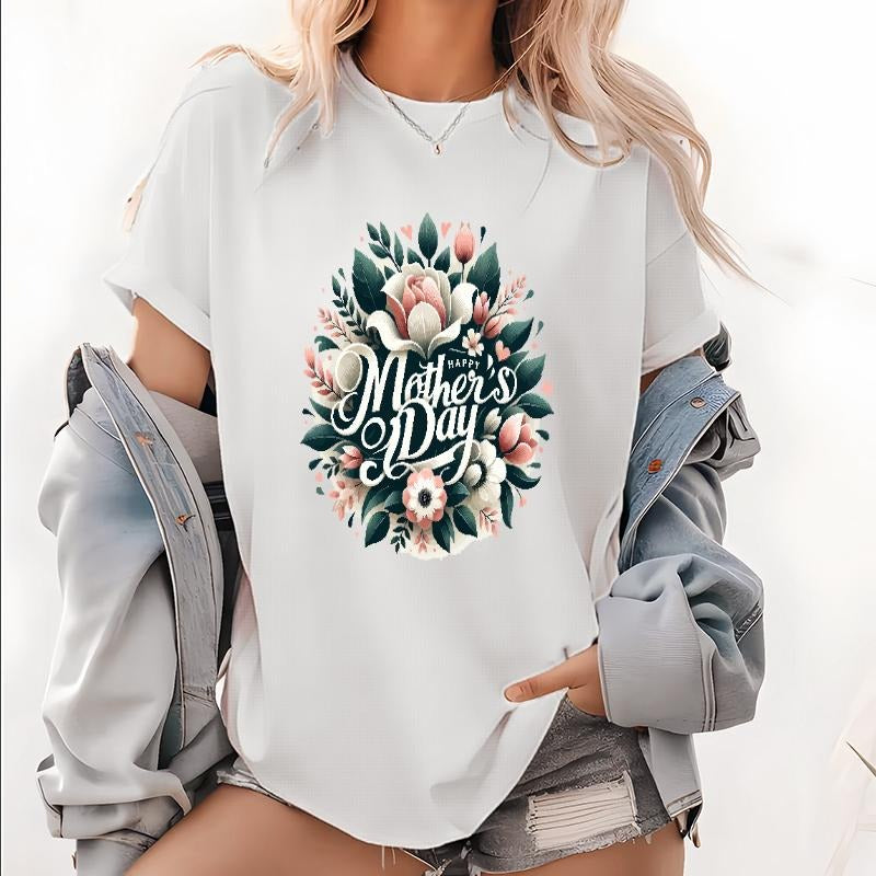 Gorgeous Floral "Happy Mother's Day" Graphic Shirt for a Festive Look Hoodie, Sweatshirt | UrbanDripWear.com