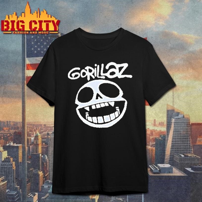 Gorillaz Band Skull Logo Shirt
