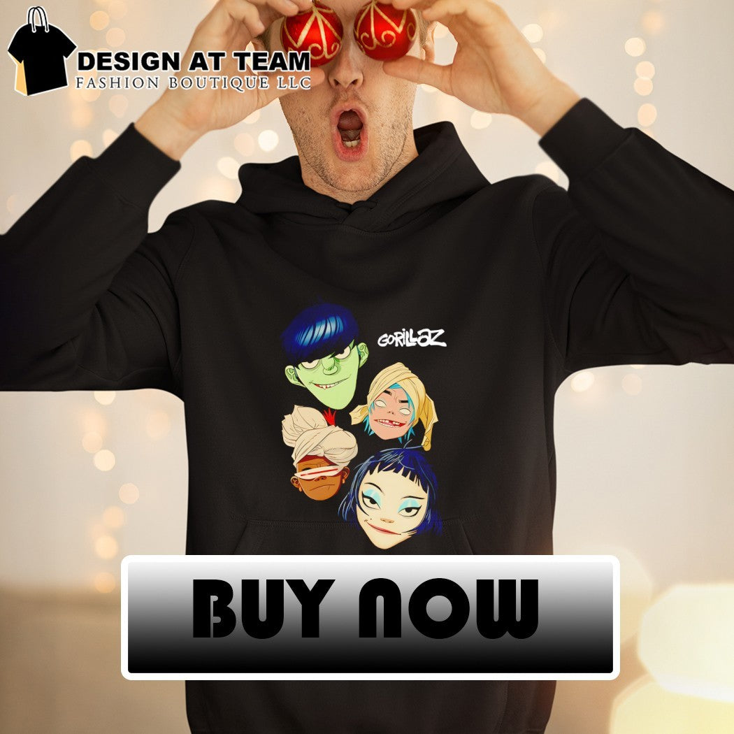 Gorillaz The Mountain heads cartoon character shirt