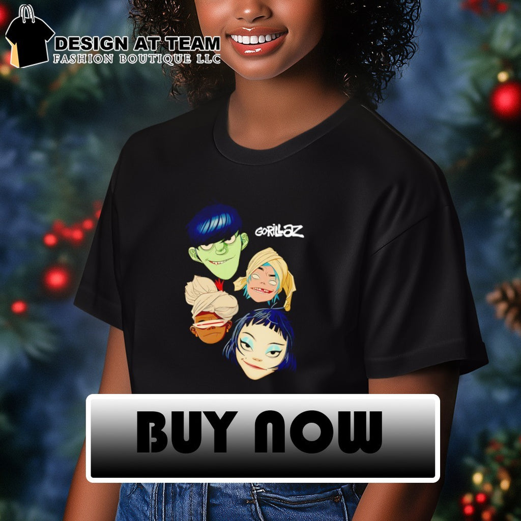Gorillaz The Mountain heads cartoon character shirt