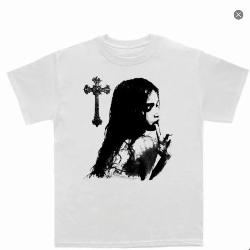 Gothic Y2k Streetwear T-Shirt Y2K Shirts Retro Gothic Aesthetic Streetwear Y2k Tees Aesthetic Streetwear Y2k Tees - Y2K...