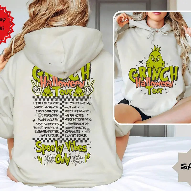 Gr1nch Halloween Tour Shirt, Sweatshirt, Hoodie | UrbanDripWear.com