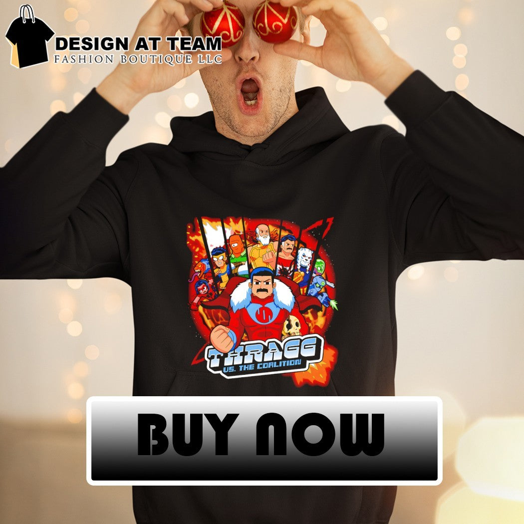 Grand Regent Thragg from Invincible in the style of Scott Pilgrim vs The World Grand Regent Pilgrim shirt
