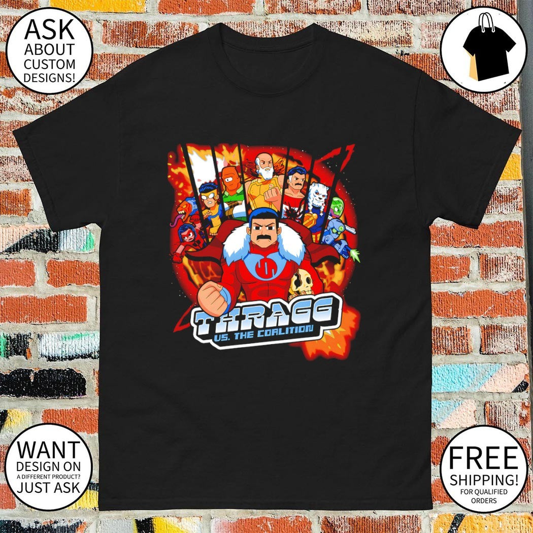 Grand Regent Thragg from Invincible in the style of Scott Pilgrim vs The World Grand Regent Pilgrim shirt