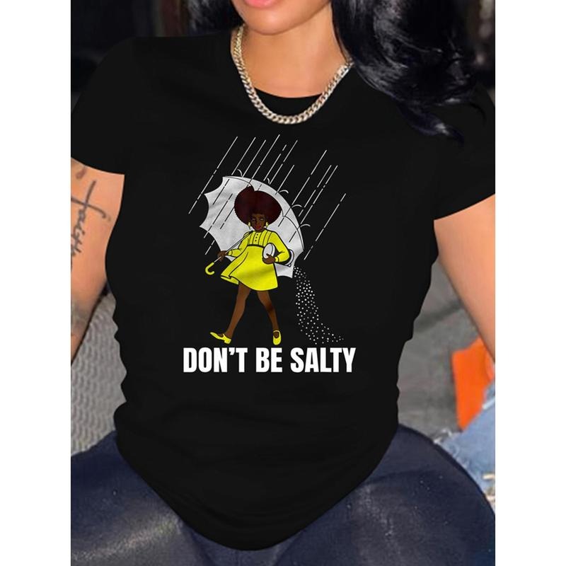 Graphic & Slogan Print Crew Neck T-Shirt, Casual Short Sleeve Top For Spring & Summer, Women's Clothing style 02 Hoodie,...