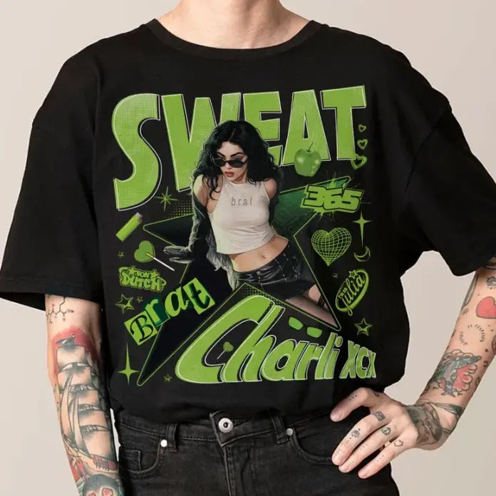Green Charlii 360 Tee Party Girl Music Shirt Cotton Fabric Hoodie, Sweatshirt | UrbanDripWear.com