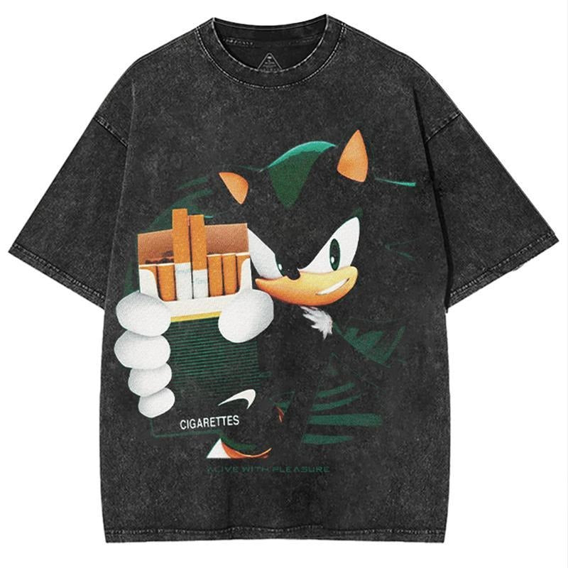 Green S0nic The Hedgehog Graphic Tee, Funny Meme Movie Shirt Gifts For Friends Hoodie, Sweatshirt | UrbanDripWear.com