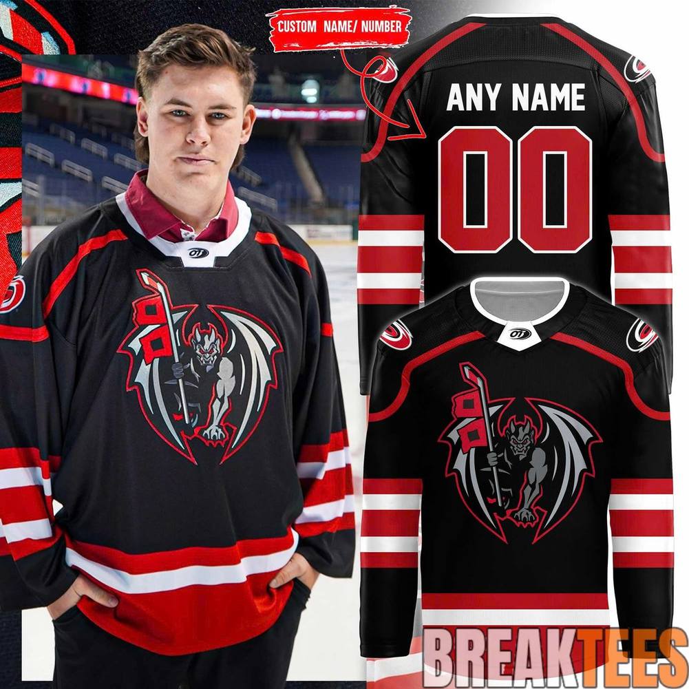 Greensboro Gargoyles Game Worn Affiliation Weekend Custom Hockey Jersey