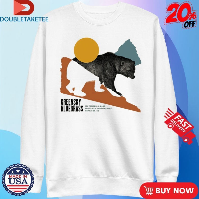 Greensky Bluegrass Red Rocks 2025 Bear Shirts