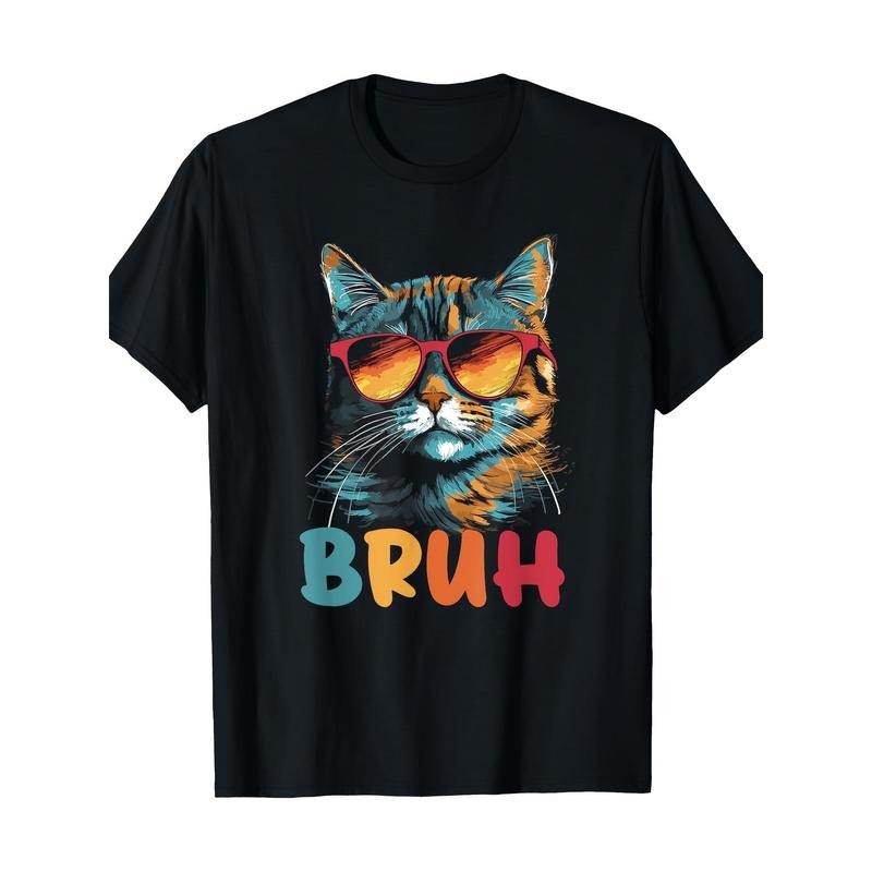 Greetings with cats, teenage boys, printed picture, men's T-shirt made in usa Hoodie, Sweatshirt | UrbanDripWear.com
