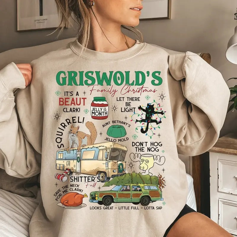 Griswold Christmas sweatshirt, griswold co sweater, Christmas tree farm shirt, family vacation game, national lampoon's...