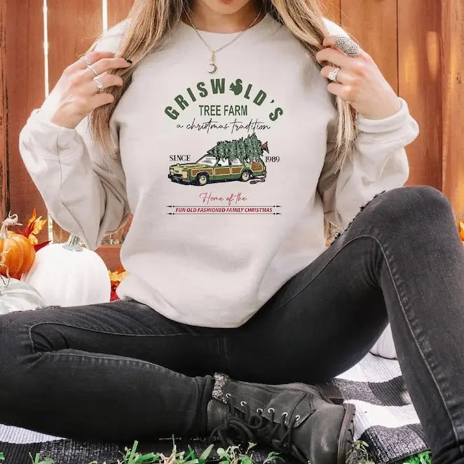 Griswold Co Sweatshirt, Christmas Tree Farm Sweatshirt, Gift For Christmas, Christmas Tree, Merry Christmas Sweatshirt,...