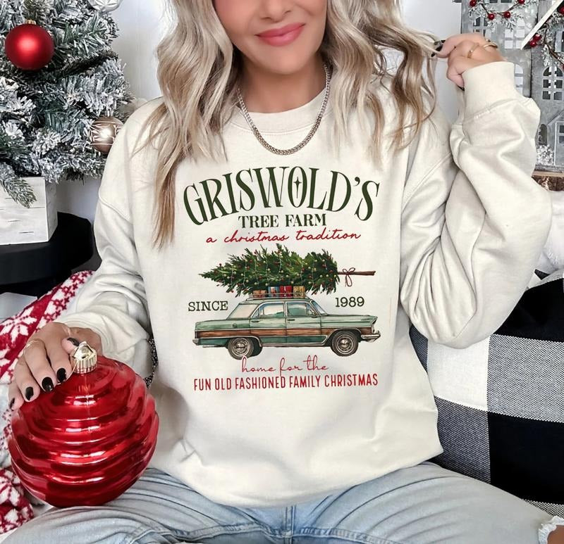 Griswold's Tree Farm Sweatshirt, Christmas Tree Farm Tee Shirt, Christmas Family Shirt, Holiday Sweater, Gift For...