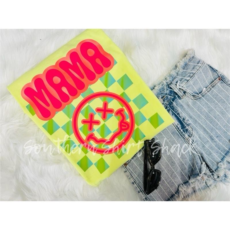 Groovy Mama T shirt  | Neon Lemon comfort colors T shirt top Hoodie, Sweatshirt | UrbanDripWear.com
