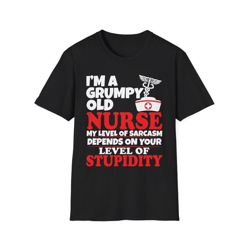 Grumpy Old Nurse, Funny Nurse Shirt, Nurse Life Shirt, Nurse Shirt, Nursing Shirt, Gift for Nurse, retro nurse sweatshirt...