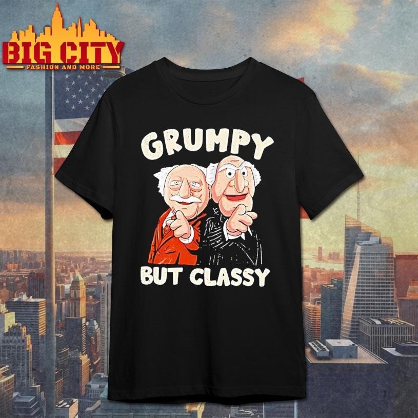 Grumpy Statler And Waldorf Muppets Old Men Pointing And Laughing Comedy Character But Classy Shirt