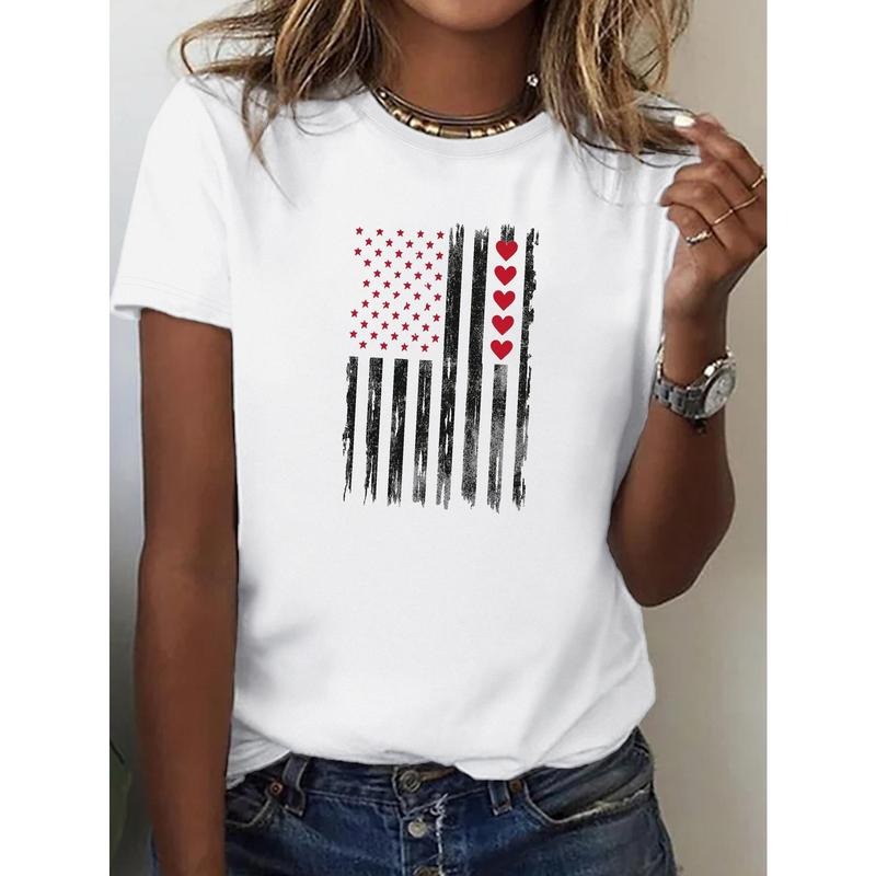 Grunge American flag Cotton women's T-shirt with comfortable fit Hoodie, Sweatshirt | UrbanDripWear.com