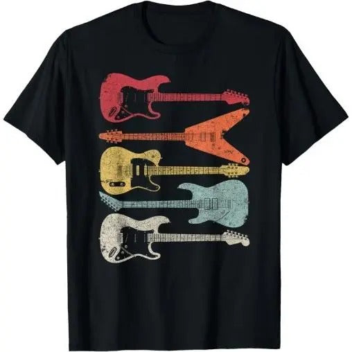 Guitar Shirt. Retro Style Gift For Guitarist T-Shirt Made in USA Hoodie, Sweatshirt | UrbanDripWear.com