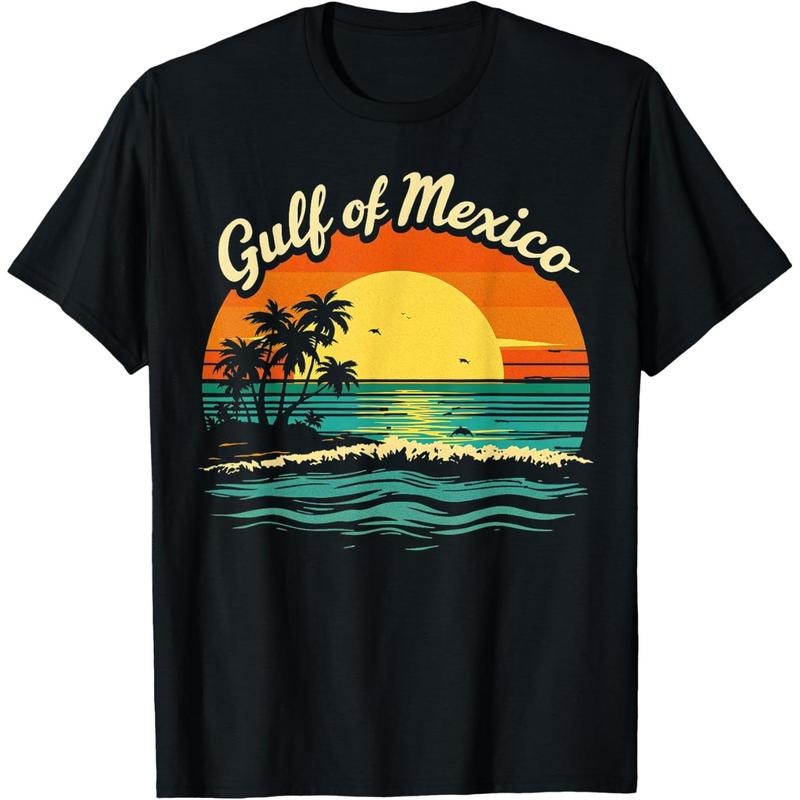 Gulf of Mexico Beach Palms Summer Holiday T-Shirt made in usa Hoodie, Sweatshirt | UrbanDripWear.com