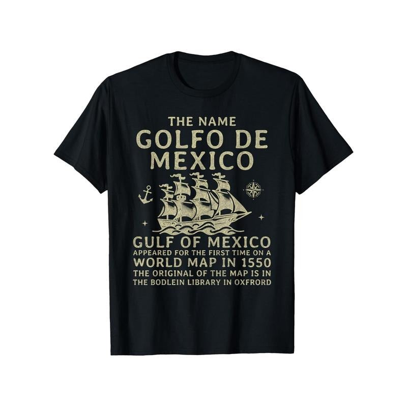 Gulf of Mexico Name Origin 1550 T-Shirt Made in USA Hoodie, Sweatshirt | UrbanDripWear.com