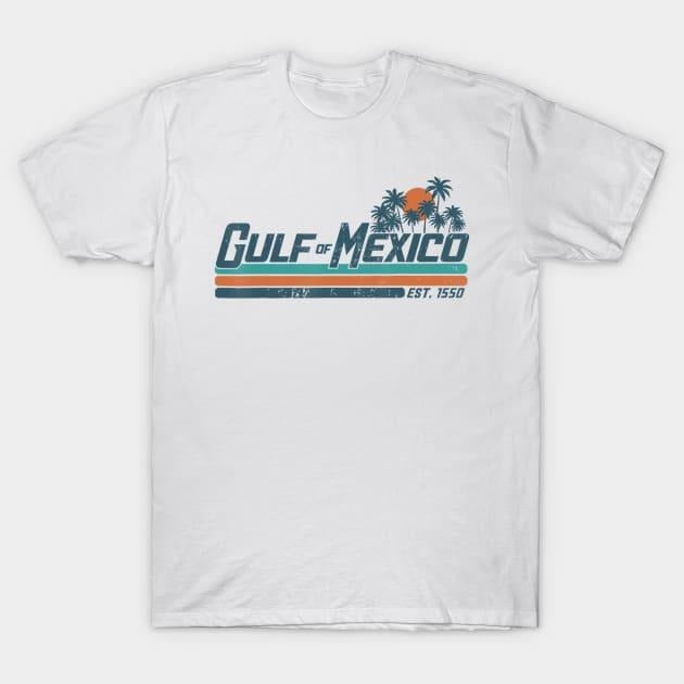 Gulf of Mexico T-Shirt - Vintage Map Design for Ocean Lovers Retro Coastal Apparel Hoodie, Sweatshirt | UrbanDripWear.com