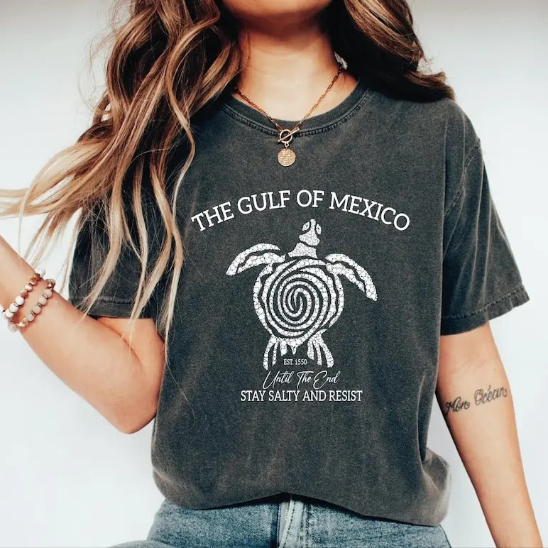 Gulf of Mexico Until The End Stay Salty and Resist Shirt, Comfort Colors Gulf Coast Tshirt, Mexico Beach Shirt, Mexico...