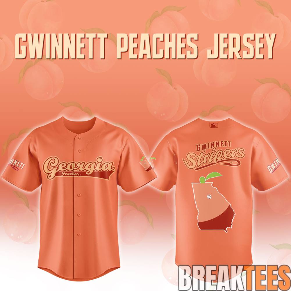 Gwinnett Stripers x Georgia Peaches Special Jersey