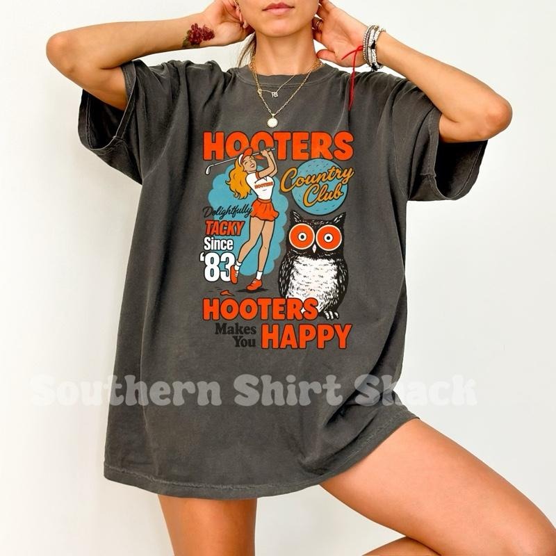 H00TERS Golf T shirt  | Pepper comfort colors t shirt |Womens Unisex Shirt | Graphic Tee Hoodie, Sweatshirt